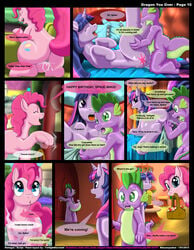 2012 anus bed blush comic cutie_mark dragon dragon_you_over_(kitsune_youkai) english_text equine female feral friendship_is_magic horn horse kitsune_youkai male masturbation my_little_pony page_10 penetration penis pinkie_pie_(mlp) pony pussy pussy_juice sex spike_(mlp) straight text towel tree twilight_sparkle_(mlp) unicorn vaginal_penetration voyeur wood