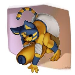 ankha from animal crossing by snafgh