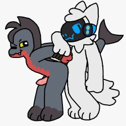 anal anal_sex animal_humanoid animated anthro arms_tied bound duo fish fish_humanoid hand_holding houston_(diamondakarts) humanoid low_res machine male male/male marine marine_humanoid mushroomwolf oscar_the_carnivore(character) penetration protogen rough_sex sex