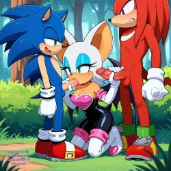 knuckles the echidna from sonic (series) by ndsilver059