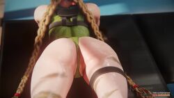 1girls 3d animated ass audiodude beret big_ass blender blonde_hair bubble_ass bubble_butt cammy_white capcom clothing fat_ass female female_only fingerless_gloves gloves huge_ass indoors jiggle legs leotard light-skinned_female light_skin long_hair mp4 muscular muscular_legs nevonrose solo sound sound_effects street_fighter street_fighter_6 tagme thick thick_ass thick_thighs thigh_strap thong_leotard twintails video wet_body wet_skin