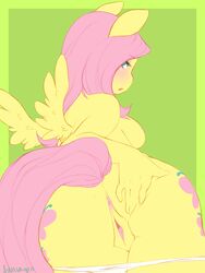 fluttershy (mlp) from friendship is magic by hensa (artist)