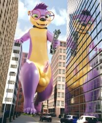 1boy 3d 3d_(artwork) 3d_render animal_genitalia animal_penis anthro anthro_male anthro_only anthro_solo awtter balls black_collar black_nose blue_sky building buildings canadian1579 car cars circle_glasses circular_glasses city claws clouds cock collar commission crushed_car day daytime destroyed_car destroyed_vehicle destruction dick digitigrade digitigrade_legs erect_penis fetish furry furry_male furry_only furry_solo genitals geodechipmunk giant giant_male glasses green_eyes hair hair_tuft hand_on_building happy holding_train holding_vehicle jpeg jpg long_body macro macro_anthro macro_male macrophilia male male_anthro male_furry male_giant male_only mustelid no-human no_human no_humans non-human non-human_only only_furry only_male open_mouth otter pavement penis precum precum_drip precum_string purple_body purple_fur red_glasses reflection render road sheath shiny shiny_body sky smile smiling solo solo_anthro solo_furry solo_male species_swap street testicles traffic_light train unsheathed vehicle vrchat_avatar vrchat_model walking white_claws yellow_fur