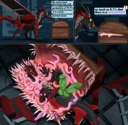 anal anal_sex anus diphallia diphallism dragon erection feral frieren_stuck_in_a_mimic_(meme) gaping gaping_anus genitals green_penis hi_res ishiru machine male mimic multi_genitalia multi_penis mythological_creature mythological_scalie mythology novaorbitdragon oral oral_penetration penetration penis robot robot_feral scalie solo synth_(vader-san) tentacle tentacle_in_ass tentacle_in_mouth tentacle_penetration