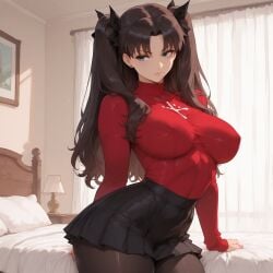 tohsaka rin from fate (series) by cl4wny