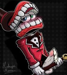 caine (the amazing digital circus) from glitch productions by midnightmocca