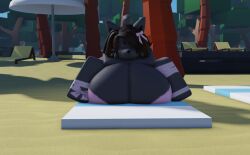 1girls 3d big_breasts bikini bradythewwefan breasts cleavage female furry huge_breasts hyper_breasts ribbons_(bradythewwefan) roblox robloxian tagme thick_thighs wide_hips