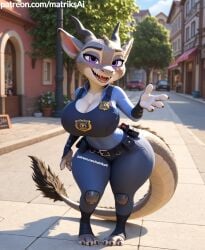 ai_generated anthro big_breasts bimbo breasts bunny bunny_ears bunny_girl cleavage cleavage_cutout cute dragon dragon_girl dragon_horns dragon_tail female furry giant_breasts gigantic_breasts hybrid hyper_breasts judy_hopps large_breasts matriksai rabbit scales scalie seductive seductive_eyes seductive_look seductive_pose seductive_smile zootopia zootopia_2