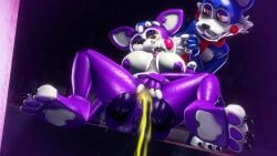 16:9 2025 3d_(artwork) animatronic anthro anus black_nose blue_body bodily_fluids bow_tie breasts brother_(lore) brother_and_sister_(lore) candy_(fnac) cindy_(fnac) claws danj16 digital_media_(artwork) domestic_cat duo eyebrows eyelashes fazbear_fanverse feet felid feline felis female five_nights_at_candy's freckles genital_fluids genitals half-closed_eyes hi_res incest machine male mammal multicolored_body narrowed_eyes necktie nipples pawpads peeing penis pink_cheeks purple_body purple_nipples pussy relieved robot sibling_(lore) sister_(lore) source_filmmaker_(artwork) toe_claws urine vulva watersports widescreen yellow_eyes