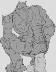 2025 absurd_res anal anal_sex anthro anthro_penetrated armor balaclava bodily_fluids boots cable closed_eyes clothing crouching crouching_over_dildo dildo dildo_insertion felid footwear hand_on_butt hi_res machine male male_only male_penetrated mammal mask monochrome penetration power_armor prehistoric_species saber-toothed_tiger saber_zelgrath_(character) saberzelgrath sex_toy sex_toy_insertion shoes solo