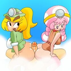 <1_second_video <3_eyes 1boy 2girls animated anthro ass assjob big_ass big_breasts big_penis blonde_hair bottomless bouncing_breasts breast_size_difference breasts buttjob captain_toad_treasure_tracker clothed clothing cock_worship dark-skinned_female dark_skin double_buttjob double_hot_dogging fangs female fighting fungi_fauna goomba goombella group group_sex hat heart heart-shaped_pupils hi_res hot_dogging huge_cock human humanized humanoid large_breasts looking_back male mammal mario_(series) mining_helmet minus8 nintendo no_sound nude open_mouth paper_mario paper_mario:_the_thousand-year_door penis pink_hair ponytail precum sex shorter_than_10_seconds shortstack side_boob sideboob straight synced_to_music tagme thighhighs threesome toadette tongue tongue_out twintails unseen_character video video_games