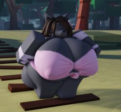 1girls 3d big_breasts bikini bradythewwefan breasts cleavage female furry huge_breasts hyper_breasts ribbons_(bradythewwefan) roblox robloxian tagme thick_thighs waist_not_visible wide_hips