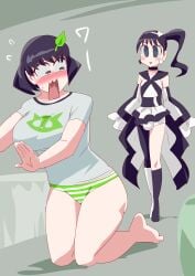 1boy 1boy1girl 1girls blush breasts clothing erection erection_under_clothes genderswap kamen_rider kamen_rider_geats_(series) kamen_rider_tycoon keiwa_sakurai otokam1117 panties rule_63 tagme thighs tokusatsu tsumuri_(kamen_rider_geats)