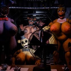 2026 blender_(software) boobs female five_nights_at_freddy's five_nights_at_freddy's_2 golden_freddy_(fnaf) vannimator withered_bonnie withered_chica withered_foxy withered_freddy
