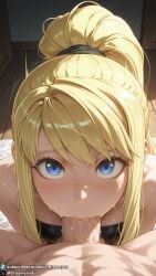 1girls ai_generated big_breasts blonde blonde_female blonde_hair blowjob blue_eyes breasts crop_top curvy curvy_body curvy_female deepthroat denim_shorts dreamyan_ai fellatio fullmetal_alchemist hi_res high_quality high_resolution highres huge_breasts large_breasts long_hair looking_at_viewer male_pov oral oral_sex ponytail pov shorts sucking sucking_penis thick_ass thick_thighs thighs tube_top tubetop uncensored winry_rockbell