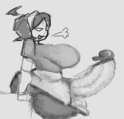 big_ass big_breasts big_penis cleavage fat_ass fat_cock friday_night_funkin futa futanari huge_breasts large_breasts mizzydoesthings nene_(newgrounds) penis penis_out short_hair showing_penis thick_penis thick_thighs thighhighs thighs tongue tongue_out white_eyes