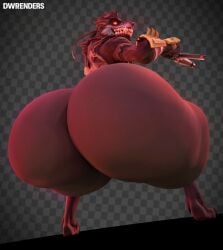 3d_(artwork) anthro ass ass_focus big_ass black_fur blender canine claws clothing diorenders dire_(fortnite) dumptruck_ass epic_games fortnite furry hand_on_ass huge_ass hyper hyper_ass looking_at_viewer male sitting video_game_character viewed_from_below weapon wolf