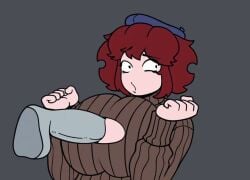 1boy 1girls 2d 2d_(artwork) 2d_artwork allewdbruh animated auburn_hair big_breasts boob_window breasts clothed_paizuri disembodied_penis female friday_night_funkin friday_night_funkin_mod girlfriend_(friday_night_funkin) grey_body jasperjunez male massacre_girlfriend_(friday_night_funkin) millie_(mistful_crimson_morning) mistful_crimson_morning nervous oofts paizuri penis perpendicular_paizuri precum sound sound_edit sound_effects tagme video