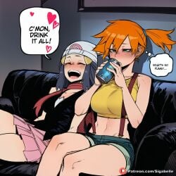 1futa 1girl 1girls ai_assisted ai_generated anime anime_style balls beanie big_ass big_breasts blue_hair boobs breasts caption clitoris cock comic comic_page curvaceous curvaceous_body curvaceous_female curvaceous_figure dawn_(pokemon) dialogue dickgirl female female_focus fit_female futa futa_on_female futa_only futa_sans_pussy futa_with_female futanari futanari_only ginger girl girly hentai high_resolution highres horny hourglass_figure huge_ass huge_balls huge_boobs huge_breasts huge_butt huge_cock huge_penis huge_testicles huge_thighs manga manga_page medium_ass medium_breasts medium_penis misty_(pokemon) muscular orange_hair patreon penis pokemon pussy redhead self_upload sexy shiny sigabelle speech_bubble stable_diffusion story text text_bubble transformation transformation_sequence twintails uncensored vagina voluptuous voluptuous_female waifu waifu_diffusion worship