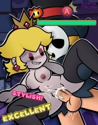1boy 1girls accurate_art_style alternate_version_available anti_groove artist_name artist_upload commission cum cum_in_pussy cum_inside female gloves hi_res leggings male male/female mario_(series) nardojfuckin nintendo paper_mario paper_mario:_the_thousand-year_door paper_peach penis princess_peach pussy sex shadow_queen shy_guy vaginal_penetration