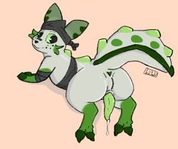 2_toes animal_genitalia anus benadryl_buckshot big_butt bodily_fluids butt butt_focus dripping feet feral foot_focus gaping gaping_anus genital_fluids genitals leek_(slugcat) looking_back lying male multicolored_body on_front paws precum precum_drip rain_world shaded slit_penis slugcat solo spread_butt spreading tail toes videocult