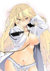 erect_nipples iwasaki_takashi open_clothes open_shirt panties pussy shirt to_aru_majutsu_no_index