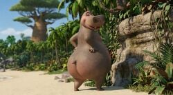 3d_animation ai_generated ai_video ai_voice_acted animated dreamworks dreamworks_animation gloria_the_hippopotamus grok hippopotamus madagascar_(series) mammal massive_ass presenting_ass showing_ass solo_female tagme thicc thicc_ass thick_ass video voice_acted