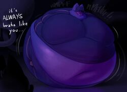 bebobeblue beboblueberry big_breasts blueberry_inflation breasts cleavage female furry huge_breasts inflation spherical_inflation suit tagme thick_thighs wide_hips