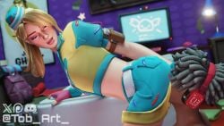 3d 3d_(artwork) alternate_version alternate_version_available ass_on_face bed bedroom blonde blonde_female blonde_hair blonde_hair_female blush blushing clothed clothed_female clothing commission completely_nude completely_nude_male dark-skinned_male dark_skin dee_(fortnite) different_angle eating_pussy face_in_ass fortnite freckles freckles_on_face fully_clothed fully_clothed_female hat interracial long_hair long_hair_female looking_back looking_back_at_partner nude nude_male pigtail tob_art_ uniform uniform_female watermark work_uniform