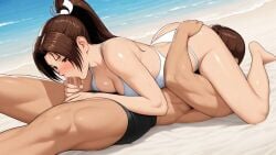 69 69_position ai_generated couple_sex female_dominating_male kim_kaphwan king_of_fighters kof mai_shiranui oral_sex sixty_nine the_king_of_fighters woman_on_top