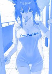 2026 arknights arknights:_endfield female hi_res laevatain_(arknights:_endfield) no_bra no_panties pussy revealing_clothes solo