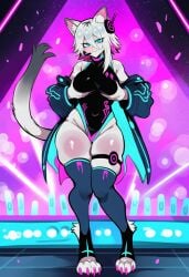 1girls ai_generated anthro cat idol kortai novelai original_character tagme