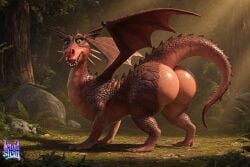 1female 3d 3d_(artwork) 3d_render ai ai_assisted ai_generated all_fours anthro ass ass_focus back_view big_ass claws curvy dragon dragon_(shrek) dragon_tail female female_dragon feral forest glossy glossy_body high_quality highres huge_ass lewdstein nude oiled on_all_fours plump presenting presenting_hindquarters quadruped red_scales reptile scales scalie sharp_teeth shiny_skin shrek_(film) shrek_(series) smile solo spikes_(anatomy) standing tail thick_tail thick_thighs wings