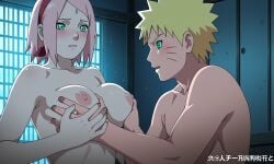 ai_generated naruto naruto_(series) naruto_shippuden naruto_uzumaki rule34100000 sakura_haruno