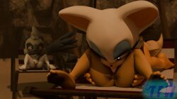 sonic_(series) sonic_the_hedgehog_(series) sonic_the_hedgehog_(idw) whisper_the_wolf tangle_the_lemur rouge_the_bat nude nude_female watching watching_sex watching_masturbation watching_from_afar masturbation masturbating female female_only female/female female_on_top yuri 69 69_position eating eating_pussy fingering beach lesbian lesbian_sex render 3d_render 3d blender blender_cycles thefizzler