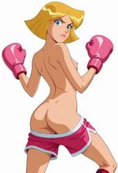 ai_generated boxing boxing_gloves boxing_shorts clover_(totally_spies) totally_spies