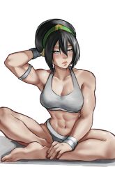 1girls abs avatar_the_last_airbender big_boobs big_breasts black_hair black_hair_female blind blind_female boobs breasts earth_bender earthbender earthbending female female_focus female_only fit fit_female large_boobs large_breasts light-skinned_female light_skin muscle muscle_mommy muscles muscular muscular_female nickelodeon nicktoons solo solo_female solo_focus the_legend_of_aang toned toned_female toph_bei_fong miracleseedlin1