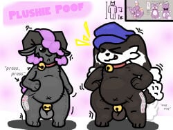 chastity_cage femboy furry laughing magic manygeesen_edits nullification plushie plushification toy transformation worried