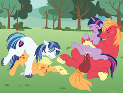 applejack_(mlp) big_macintosh_(mlp) blush brother cum cum_in_pussy cum_inside doggy_style earth_pony equine female friendship_is_magic from_behind fur male my_little_pony outdoors penetration pony redpander reverse_rape shining_armor_(mlp) sibling sister smooth_skin straight twilight_sparkle_(mlp) vaginal_penetration