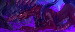 2026 2_penises 4_fingers after_sex all_fours ancient_pokemon animal_genitalia animal_penis anthro anthro_on_anthro apex_build_koraidon artist_name biped black_body blue_body blue_feathers blue_tail bodily_fluids cum cum_covered cum_drip cum_in_mouth cum_inside cum_on_arm cum_on_face cum_on_hand cum_on_neck cum_on_penis cum_string digital_media_(artwork) digital_painting_(artwork) dragon dripping duo erection faceless_anthro faceless_character faceless_male feathered_dragon feathered_scalie feathers fingers gas generation_7_pokemon generation_9_pokemon genital_fluids genitals glistening glistening_genitalia glistening_penis glowing glowing_eyes half-closed_eyes hemipenes koraidon legendary_pokemon male male/male male_anthro messy mind_control multi_genitalia multi_penis multicolored_body mythological_creature mythological_scalie mythology narrowed_eyes nintendo nude nude_anthro nude_male nurinaki open_mouth orange_sclera painting_(artwork) paradox_pokemon penis pink_penis pokemon pokemon_(species) purple_eyes red_body red_feathers salandit scalie solo_focus tail tapering_penis text tongue tongue_out url white_body