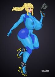 1girls areolae big_ass big_breasts big_lips big_nipples bimbo bishoujomom_(juliette_michele) blonde_hair bodypaint cosplay female gigantic_breasts high_heels holding_gun huge_ass huge_breasts huge_thighs juliette_michele long_hair looking_at_viewer metroid mole nipples onlyfans_model pin-up pixel_art ponytail posing posing_for_the_viewer real_person red_fingernails red_lipstick samus_aran samus_aran_(cosplay) sci-fi snorrtrx solo solo_female solo_focus technology thick_thighs thighs zero_suit_samus