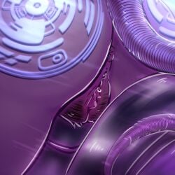anthro anus butt close_up close_up_pussy cybernetics cyberware female_only greasefang magic:_the_gathering magic_the_gathering on_bike outergore pussy pussy_close-up rat speed_lines tail wet_pussy