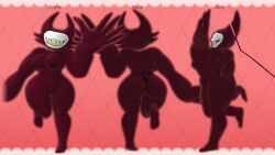 3d 3d_model big_arms big_hands boobs_out breasts breasts_out cryptiacurves devil eyeless eyeless_character eyeless_female female female_only imp nipples nipples_outside no_bra no_eyes no_panties nude nude_female oc original_character red_body sharp_teeth shortstack solo solo_female solo_focus turnaround vr vr_media vrchat vrchat_avatar vrchat_media vrchat_model yellow_teeth