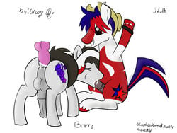 anal anus balls cum equine erection friendship_is_magic furry furry_only gay horse male my_little_pony no_humans nude penis pony skoop_(artist) skoop_(character)