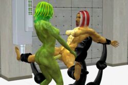 3d animated ass barefoot bondage breasts color dakkar107 domination erection female futa_on_female futanari green_hair green_skin hair hands_behind_back immobilization intersex lying missionary_position nipples nude on_back open_mouth orc penetration penis red_hair room sex short_hair side_view spread_legs spreader_bar spreading stairs standing straight torso_grab two_tone_hair uncensored vaginal_penetration yellow_skin