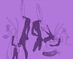 anal_sex anthro cum gay genital_fluids hollow_knight hollow_knight_(character) hollow_knight_(franchise) lepidopteran male male/male moth nerunaur penis sex text yaoi