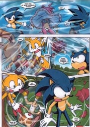 a_sparring_session amy_rose cream_the_rabbit dakina_(writer) hammer hedgehog holding_weapon male miles_tails_prower mobius_unleashed nude palcomix piko_piko_hammer sega sonic_(series) sonic_the_hedgehog sonic_the_hedgehog_(series) sonic_x text torn