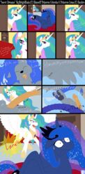 alicorn canichimera comic crown cum cumshot equine female friendship_is_magic horn horse humor male my_little_pony orgasm penis pony princess princess_celestia_(mlp) princess_luna_(mlp) royalty screaming skybrigidrain sleeping sweat wet_dream wing_boner wings