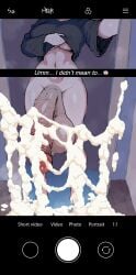 1futa after_cum after_cumshot after_masturbation ai_generated balls big_balls big_breasts black_shirt bottomless breasts camera camera_hud camera_pov camera_view cum cum_everywhere cum_on_floor cum_on_mirror excessive_cum faceless flaccid flaccid_penis futa_only futaalover futanari gigantic_balls gigantic_testicles huge_balls intersex large_balls large_breasts large_testicles lower_body mirror mirror_selfie penis phone_screen selfie shirt_lift testicles underboob veiny_penis