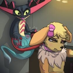 absurd_res abuse anus arguement beverage bodily_fluids bondage collar comic crying dragapult ear_bow eevee female femboy fight floating flying food generation_1_pokemon generation_8_pokemon genitals hi_res injuries kidnapping kitchen leash makeup male male/female nintendo nude petplay pokemon pokemon_(species) pokemon_focus pokemon_only poofythedragon pussy roleplay sad slave smoothie story tears vulva weak